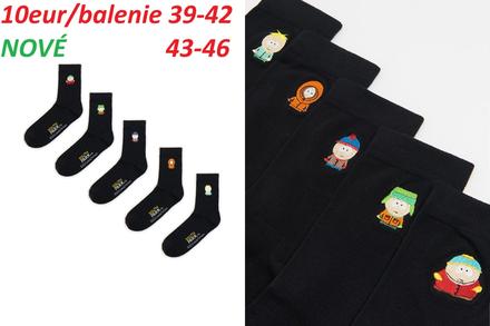 Ponožky dlhé south park čierne, 39 / 42