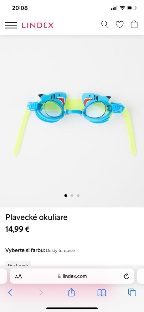 Lindex plavecke okuliare, 