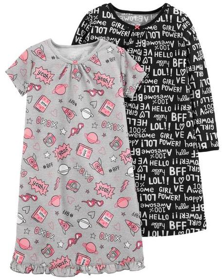 2 pack nočných košieľ carter's usa, carter's,116 / 122 / 128 / 134 / 140