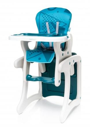 Jedálenská stolička modrá, 