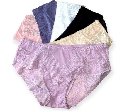 Dámske nohavičky s krajkou na silnejšie ženy, 4xl - xxxl