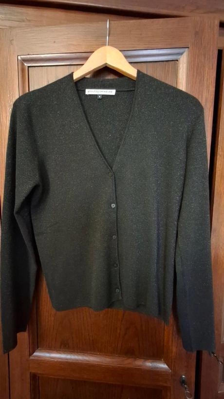 Metalický trblietavý kardigan - s, s