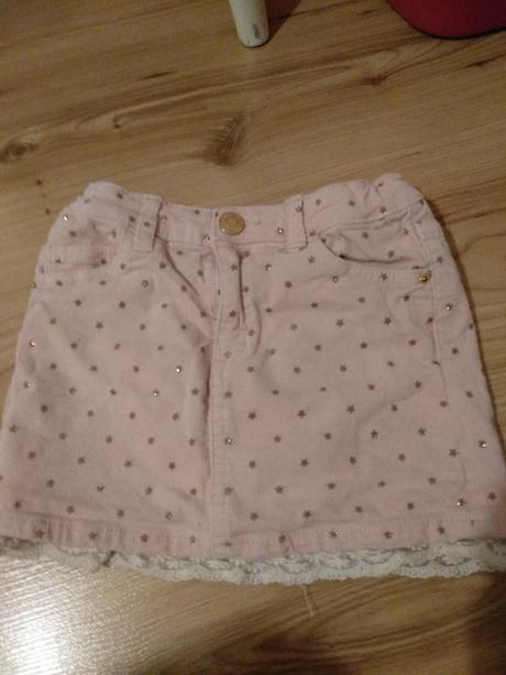 Suknička hm s trblietavou potlačou, h&m,110