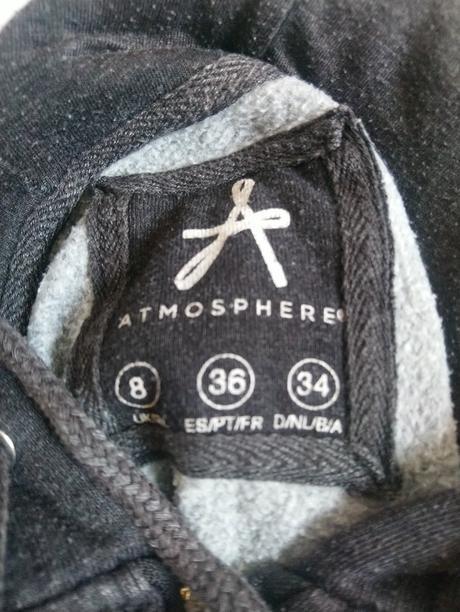 Tmavo sivá mikina s kapucňou, atmosphere, 36, atmosphere,36