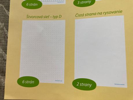 Zošit š- zošit s pracovnými listami na matematiku, 