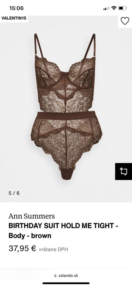 Luxusne cipkovane body zn. ann summers, xs