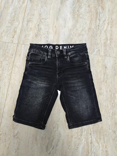 Elastické riflové kraťase, c&a,128