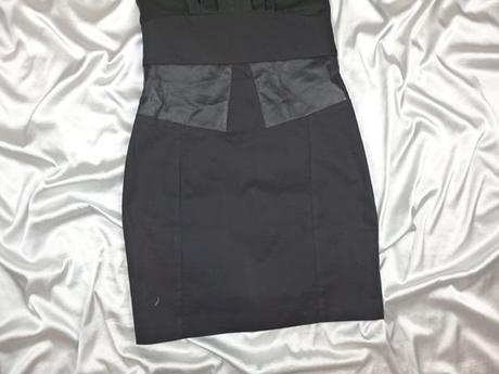 Čierne štýlové šaty, vero moda,38