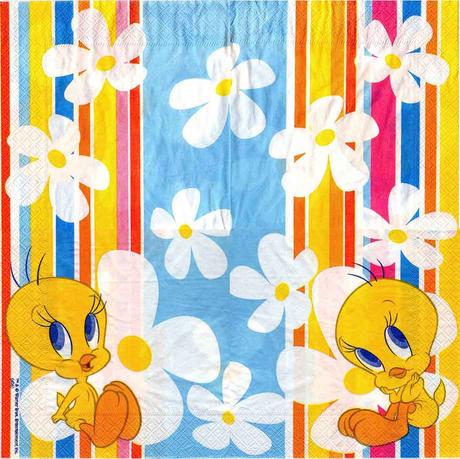 Servítka kuriatko tweety 4ks (s362), 