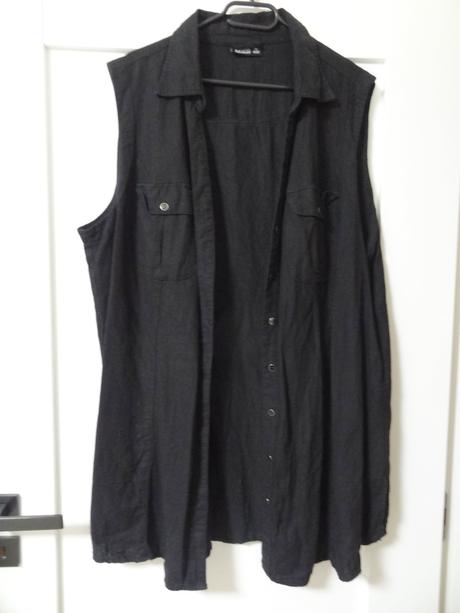 Čierna rifľová vesta, xxl