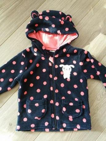 Bodkovaná fleesová mikina, lupilu,80