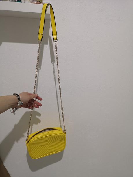 Žltá kabelka, h&m