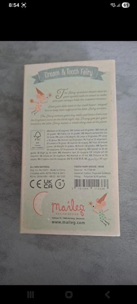 Maileg myska zubkova vila, 