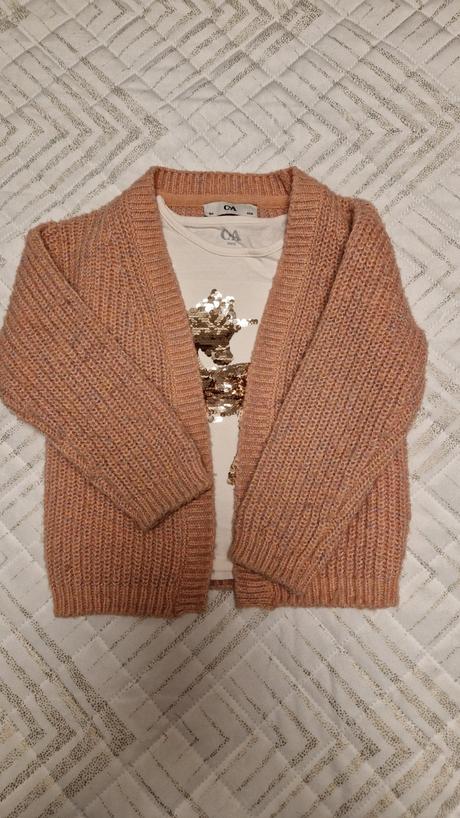 Súprava tričko + svetrík, c&a,104