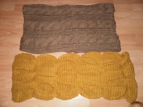 Hnedý tunelový šál - horčicový je predaný, l