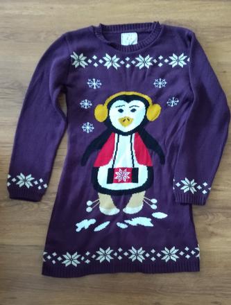 Predĺžený sveter tučniak, s