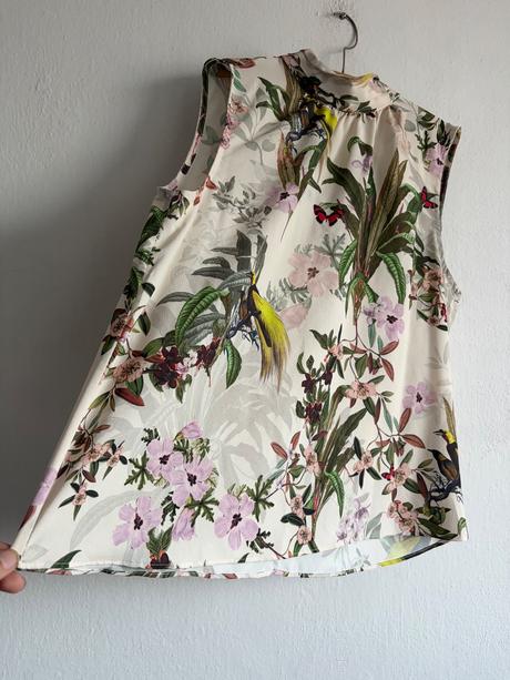 Hm prekrasna l tropicka tunika bluzka tricko s kv, h&m,l
