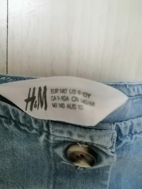 Overal pre dievčatka,  h&m vell. 140, h&m,140