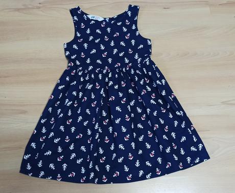Šaty s kotvami, h&m,116