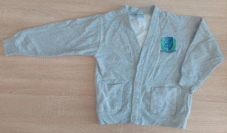 Šedý sveter / kardigan saint agnes veľ.122-128, 122