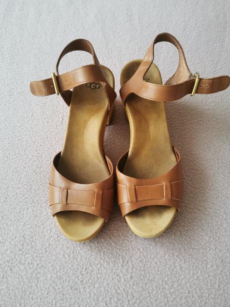 Ugg drevaky- ugg janie leather sandals, ugg,38