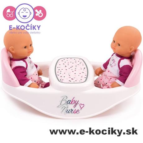 Smoby baby nurse stolička pre dve bábiky, 