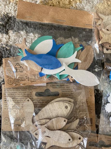 Drevené rybičky na tvorenie, 