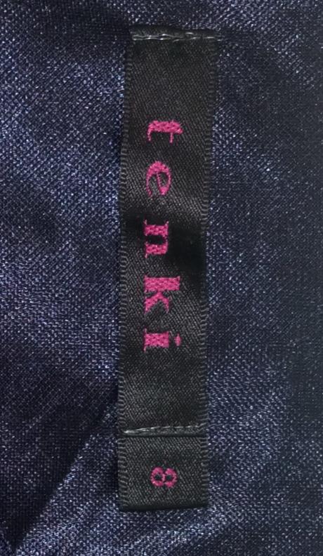 Dámske tmavomodro-biele spoločenské šaty (s), s