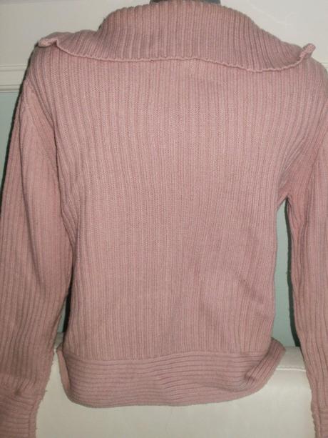 Ružový hrubší sveter, m