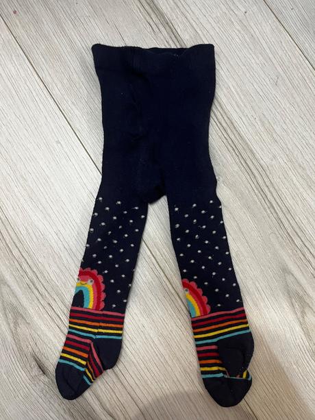 Tmavomodré vzorované pančuchy, next,68