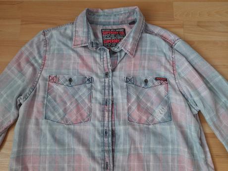 Košeľa trhaná, superdry,l