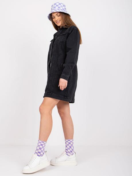 Dámska dlhá jeansová bunda, l / m / s