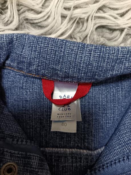 Riflová bundička, baby club,80