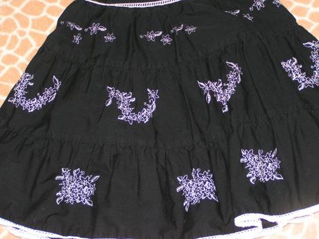 Čierna sukňa, george,134