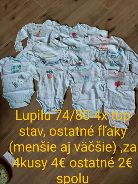 Body dlhý rukáv od 50 po 98, 50