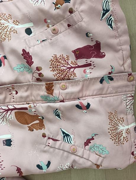 Lindex zimná bunda lesné zvieratká 128, lindex,128