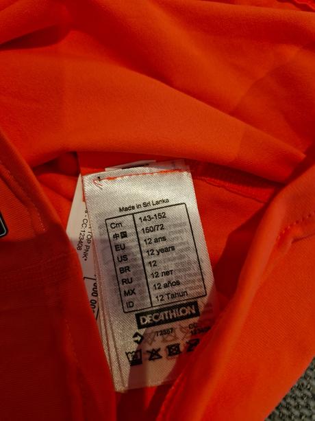 Tričko do vody upf50, decathlon,146