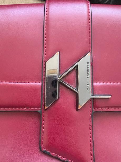 Bordova kabelka karl lagerfeld, karl lagerfeld
