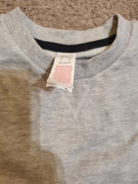 Sivá mikina 128cm, f&f,128