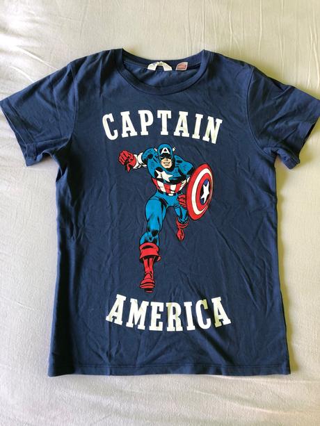 Tričko capitan amerika 10-12r.146/152, h&m,146