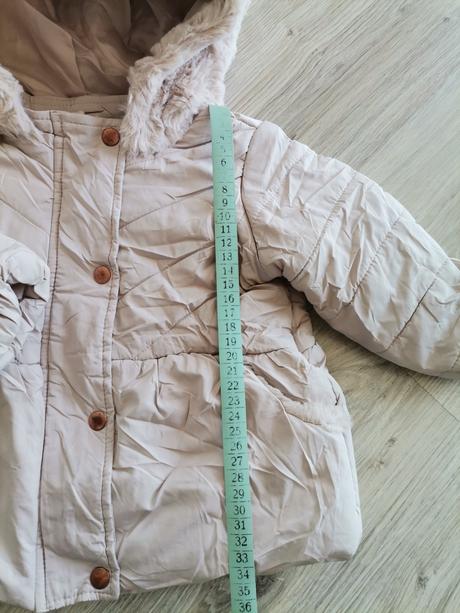 Dievčenska krémová zimná bunda, f&f,80