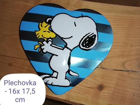 Plechovka snoopy srdce, 