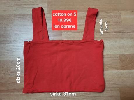 Cotton on- crop top s, s