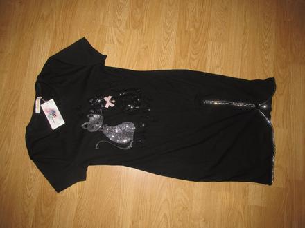 Čierne elastické šaty v. m/l, m