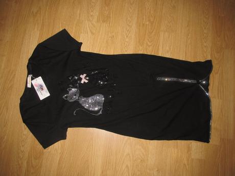 Čierne elastické šaty v. m/l, m