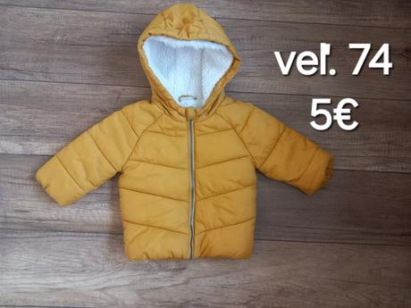 Horčicová zimná bunda unisex veľ.74, f&f,74