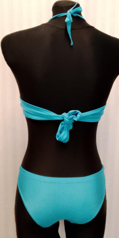 3 set plavecký morská víla modrá volániková 150 cm, 152