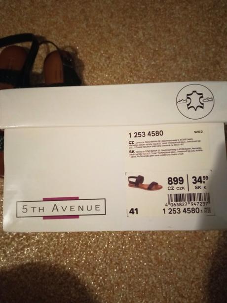 Sandále kožené, deichmann,41