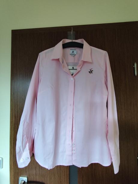 Úplne nová bledo ružová dámska košeľa beverly hill, m