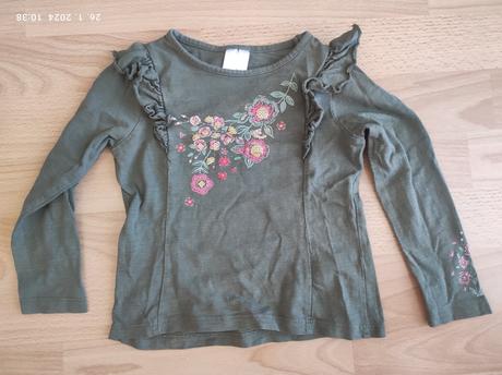 Tričko dlhý rukáv pre dievčatko 92, palomino,92